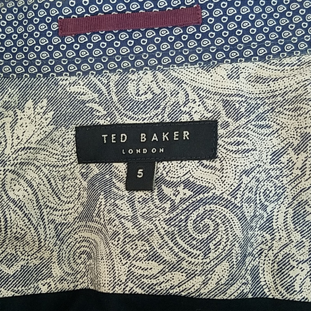 Ted Baker Mens Navy Blue Dress Shirt - Picture 5 of 5
